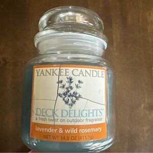 New Yankee Candle Deck Delights Lavender Wild Rosemary 14.5 oz RARE Discontinued